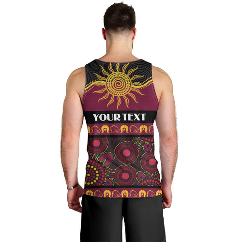 Broncos NAIDOC Week Personalised Men Tank Top Aboriginal Torres Strait Islanders Vibe