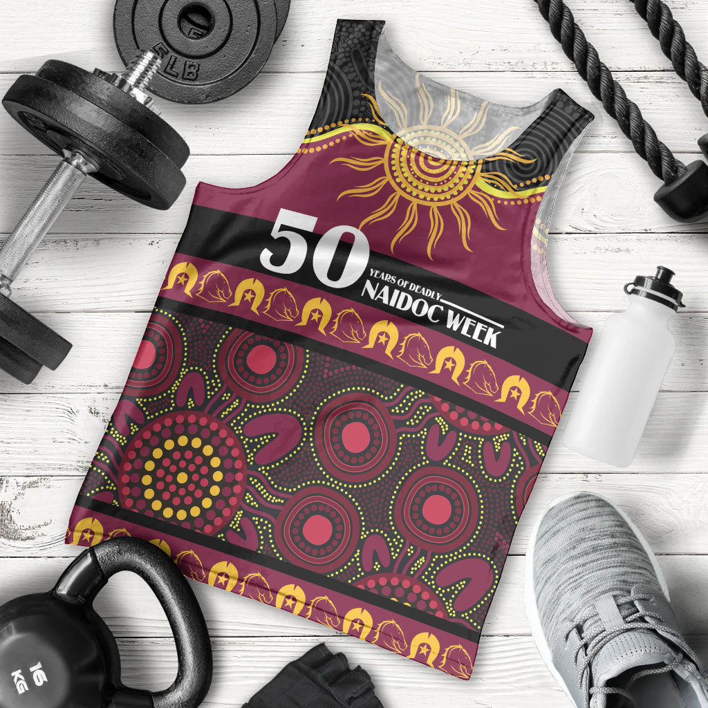Broncos NAIDOC Week Personalised Men Tank Top Aboriginal Torres Strait Islanders Vibe