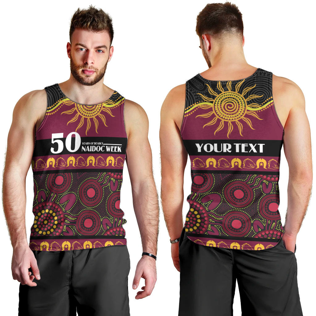 Broncos NAIDOC Week Personalised Men Tank Top Aboriginal Torres Strait Islanders Vibe