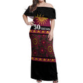 Broncos NAIDOC Week Personalised Off Shoulder Maxi Dress Aboriginal Torres Strait Islanders Vibe