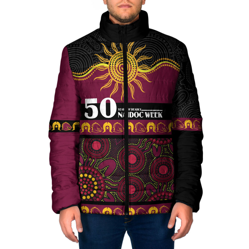 Broncos NAIDOC Week Personalised Padded Jacket Aboriginal Torres Strait Islanders Vibe