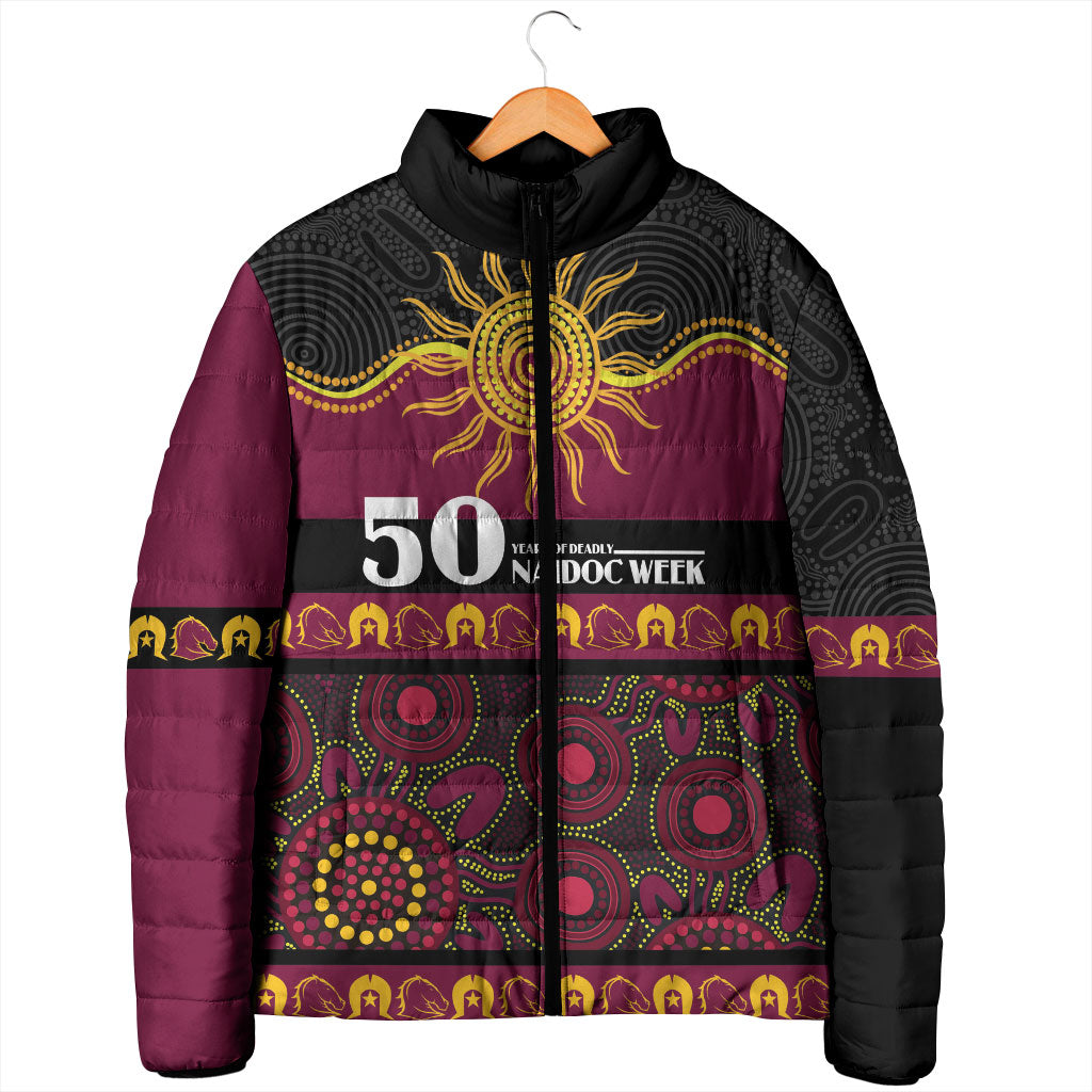 Broncos NAIDOC Week Personalised Padded Jacket Aboriginal Torres Strait Islanders Vibe