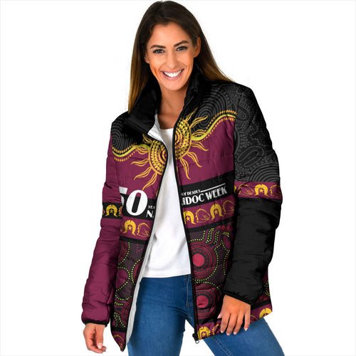 Broncos NAIDOC Week Personalised Padded Jacket Aboriginal Torres Strait Islanders Vibe