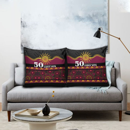 Broncos NAIDOC Week Pillow Cover Aboriginal Torres Strait Islanders Vibe