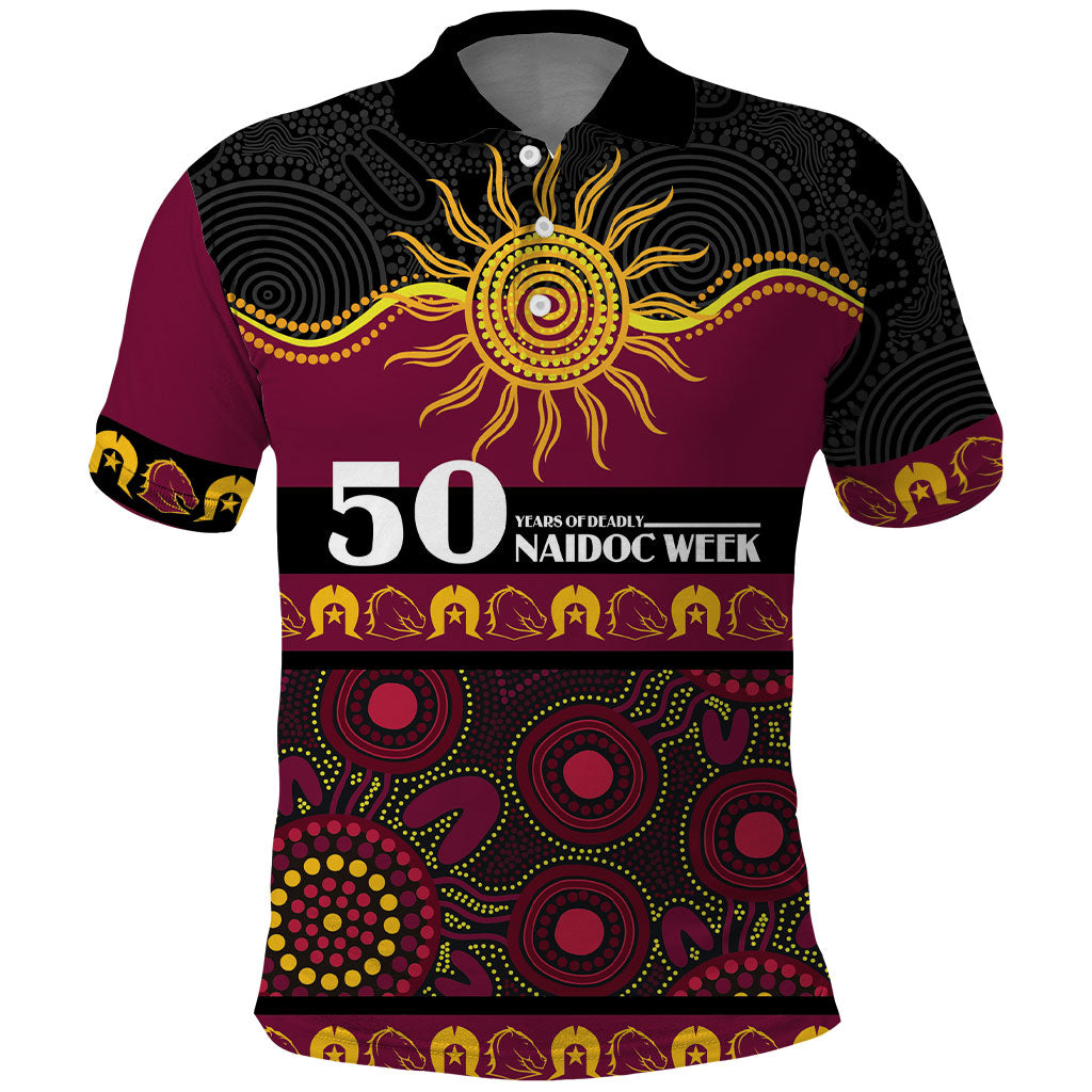 Broncos NAIDOC Week Personalised Polo Shirt Aboriginal Torres Strait Islanders Vibe