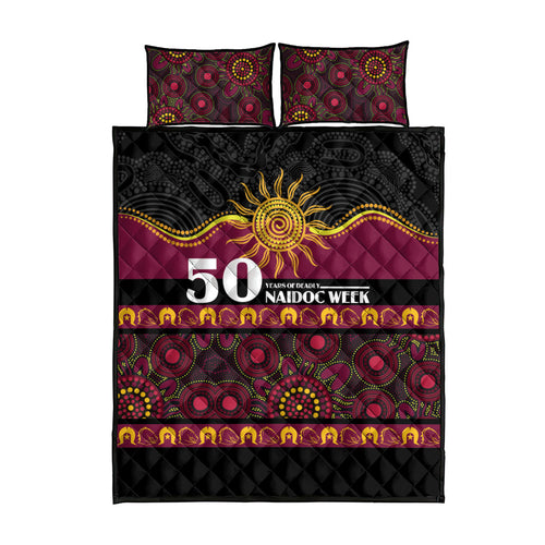 Broncos NAIDOC Week Quilt Bed Set Aboriginal Torres Strait Islanders Vibe