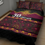 Broncos NAIDOC Week Quilt Bed Set Aboriginal Torres Strait Islanders Vibe