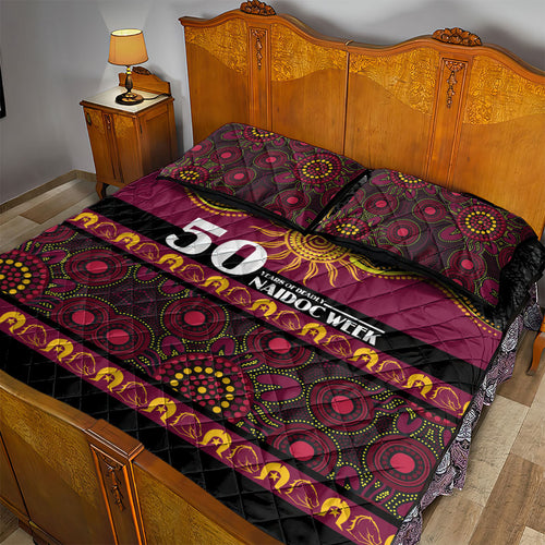 Broncos NAIDOC Week Quilt Bed Set Aboriginal Torres Strait Islanders Vibe
