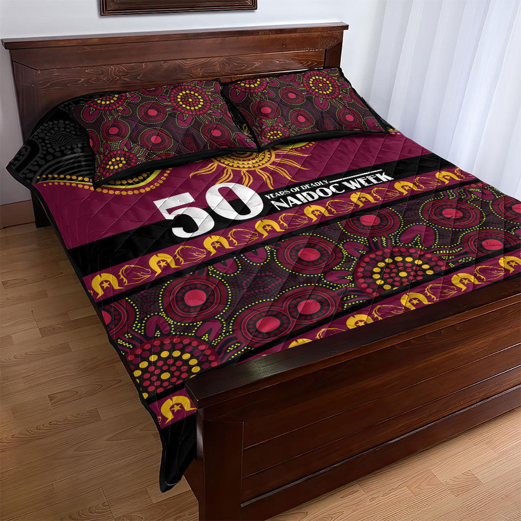 Broncos NAIDOC Week Quilt Bed Set Aboriginal Torres Strait Islanders Vibe