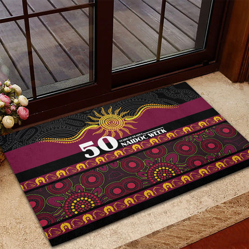 Broncos NAIDOC Week Rubber Doormat Aboriginal Torres Strait Islanders Vibe