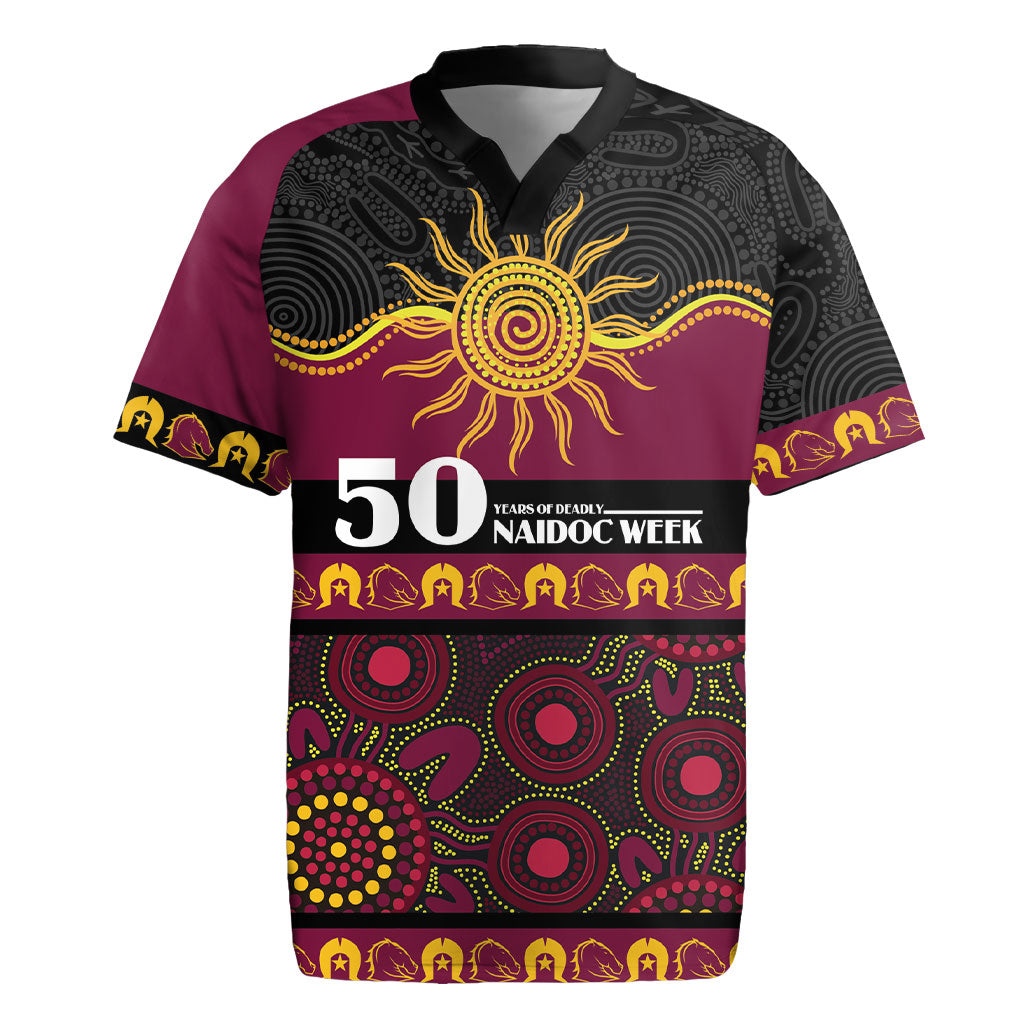Broncos NAIDOC Week Personalised Rugby Jersey Aboriginal Torres Strait Islanders Vibe