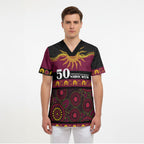 Broncos NAIDOC Week Personalised Scrub Top Aboriginal Torres Strait Islanders Vibe