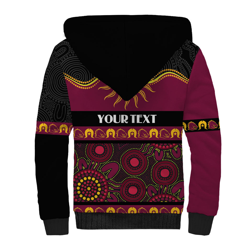 Broncos NAIDOC Week Personalised Sherpa Hoodie Aboriginal Torres Strait Islanders Vibe