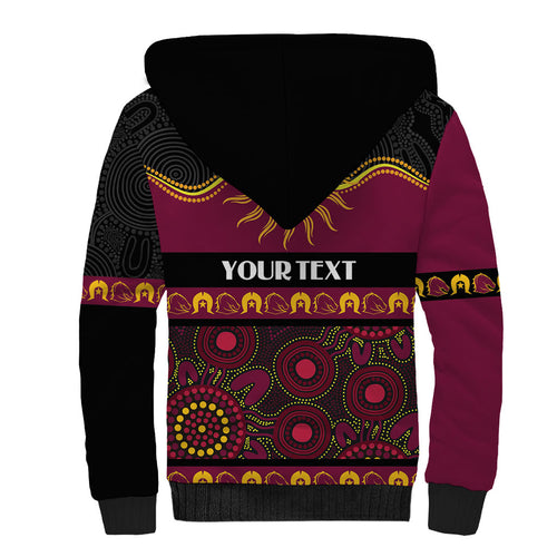 Broncos NAIDOC Week Personalised Sherpa Hoodie Aboriginal Torres Strait Islanders Vibe