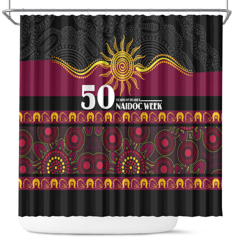 Broncos NAIDOC Week Shower Curtain Aboriginal Torres Strait Islanders Vibe