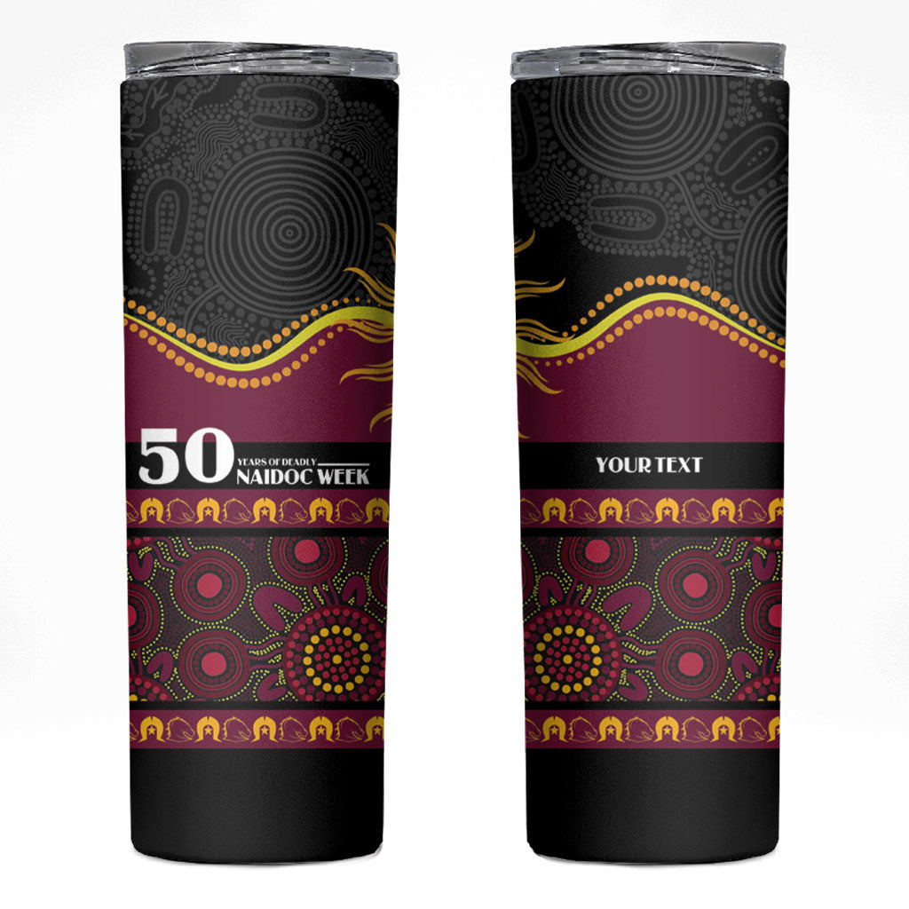 Broncos NAIDOC Week Personalised Skinny Tumbler Aboriginal Torres Strait Islanders Vibe
