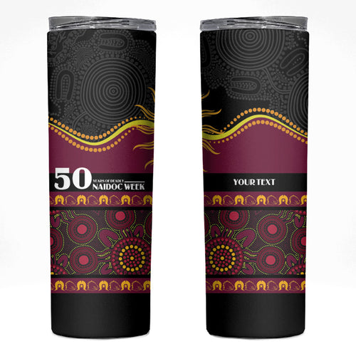 Broncos NAIDOC Week Personalised Skinny Tumbler Aboriginal Torres Strait Islanders Vibe