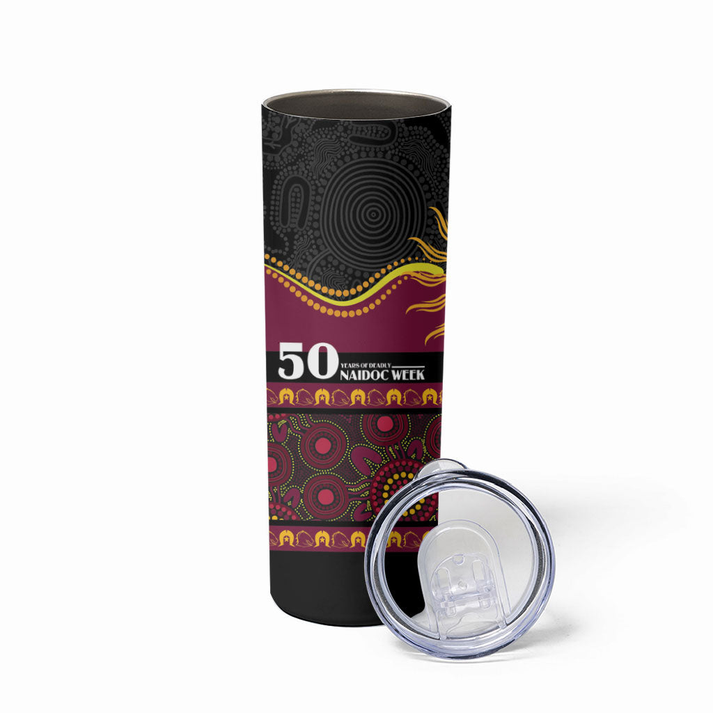 Broncos NAIDOC Week Personalised Skinny Tumbler Aboriginal Torres Strait Islanders Vibe