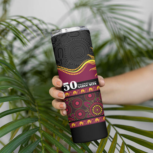 Broncos NAIDOC Week Personalised Skinny Tumbler Aboriginal Torres Strait Islanders Vibe