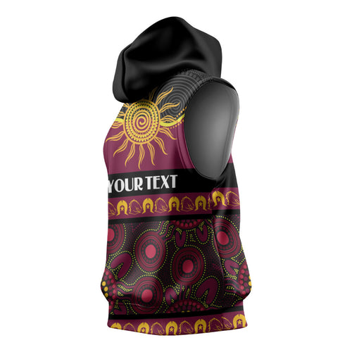 Broncos NAIDOC Week Personalised Sleeveless Hoodie Aboriginal Torres Strait Islanders Vibe