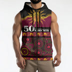 Broncos NAIDOC Week Personalised Sleeveless Zip Hoodie Aboriginal Torres Strait Islanders Vibe