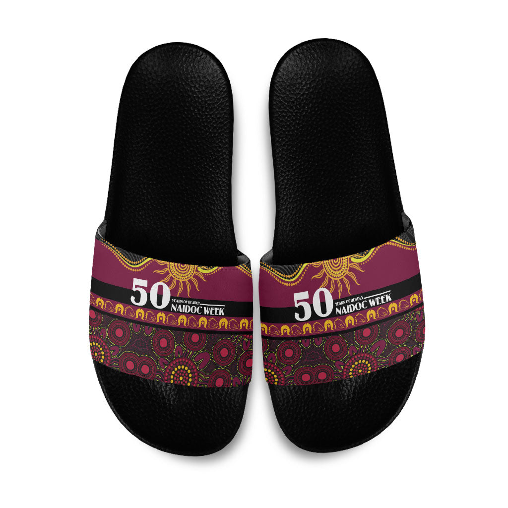 Broncos NAIDOC Week Slide Sandals Aboriginal Torres Strait Islanders Vibe