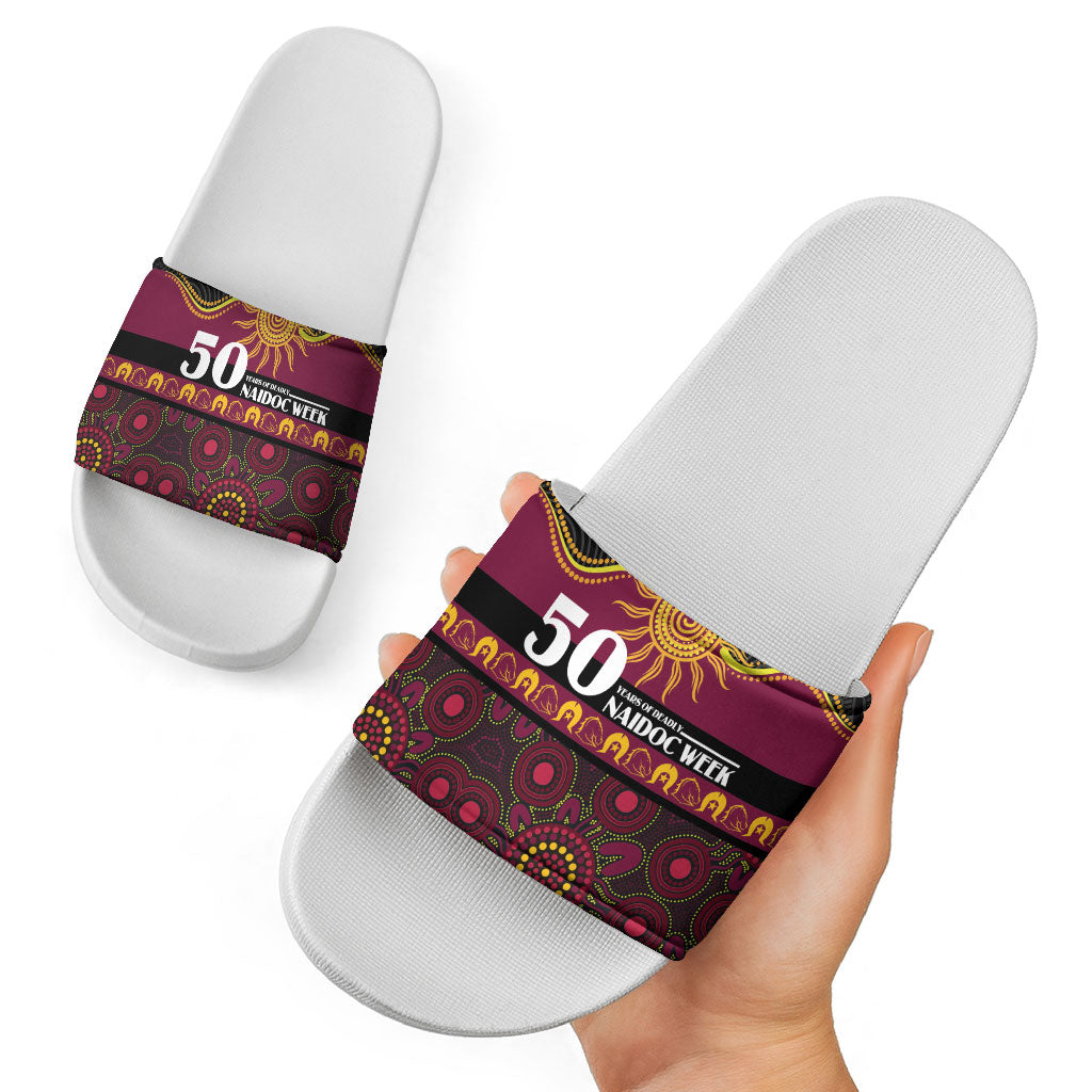 Broncos NAIDOC Week Slide Sandals Aboriginal Torres Strait Islanders Vibe
