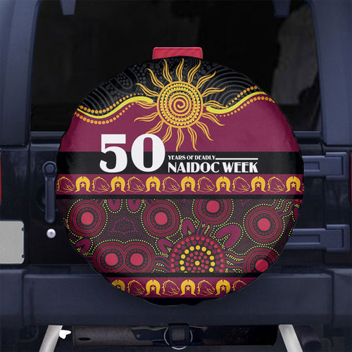Broncos NAIDOC Week Spare Tire Cover Aboriginal Torres Strait Islanders Vibe