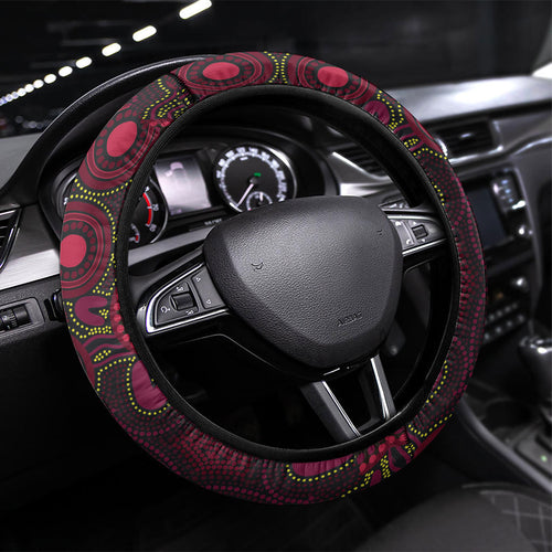 Broncos NAIDOC Week Steering Wheel Cover Aboriginal Torres Strait Islanders Vibe