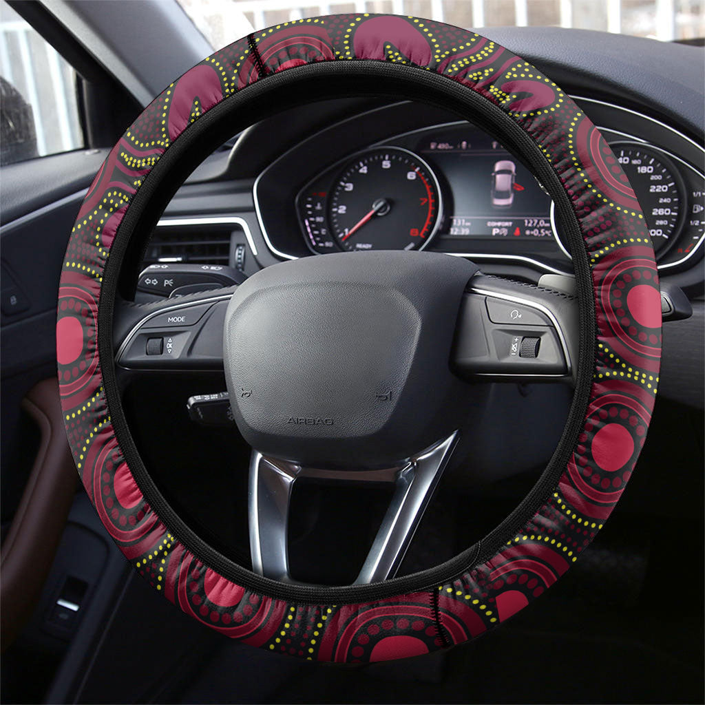 Broncos NAIDOC Week Steering Wheel Cover Aboriginal Torres Strait Islanders Vibe
