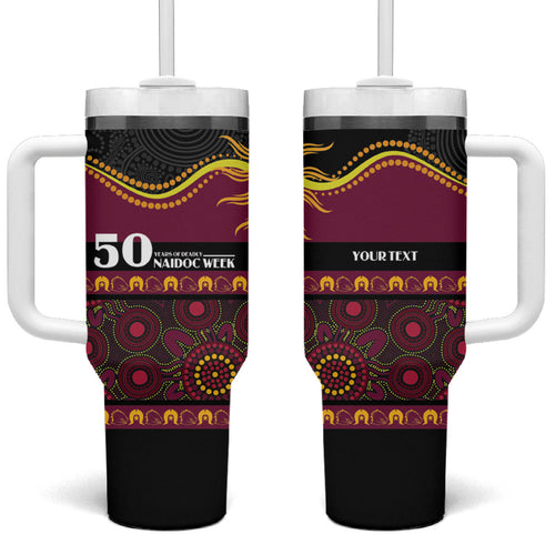 Broncos NAIDOC Week Personalised Tumbler With Handle Aboriginal Torres Strait Islanders Vibe