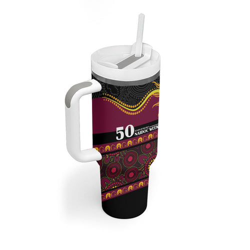 Broncos NAIDOC Week Personalised Tumbler With Handle Aboriginal Torres Strait Islanders Vibe