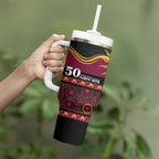Broncos NAIDOC Week Personalised Tumbler With Handle Aboriginal Torres Strait Islanders Vibe