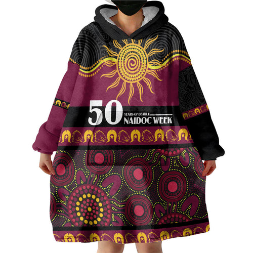 Broncos NAIDOC Week Personalised Wearable Blanket Hoodie Aboriginal Torres Strait Islanders Vibe