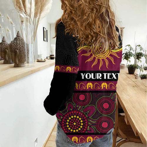 Broncos NAIDOC Week Personalised Women Casual Shirt Aboriginal Torres Strait Islanders Vibe