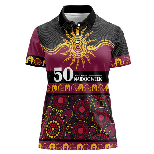 Broncos NAIDOC Week Personalised Women Polo Shirt Aboriginal Torres Strait Islanders Vibe