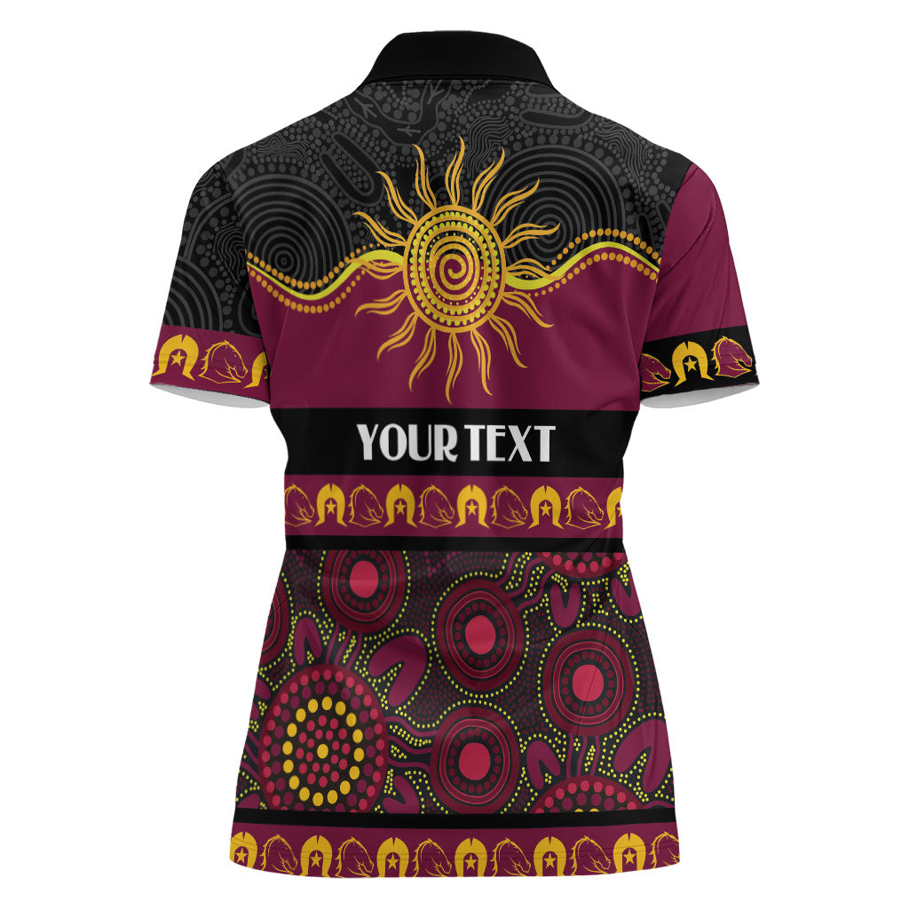 Broncos NAIDOC Week Personalised Women Polo Shirt Aboriginal Torres Strait Islanders Vibe