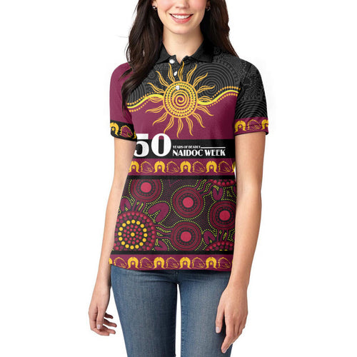 Broncos NAIDOC Week Personalised Women Polo Shirt Aboriginal Torres Strait Islanders Vibe