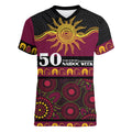 Broncos NAIDOC Week Personalised Women V-Neck T-Shirt Aboriginal Torres Strait Islanders Vibe