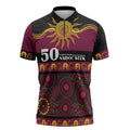 Broncos NAIDOC Week Personalised Zipper Polo Shirt Aboriginal Torres Strait Islanders Vibe