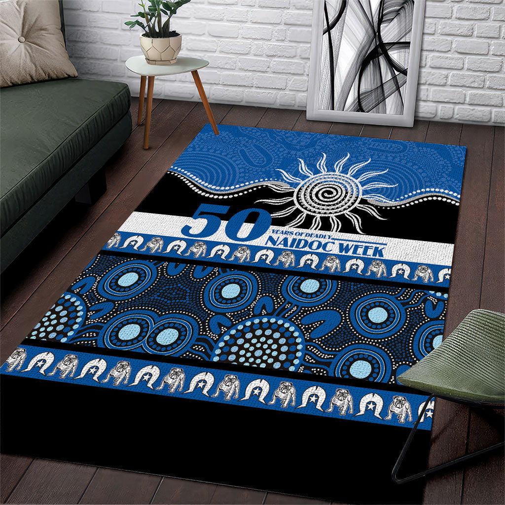 Bulldogs NAIDOC Week Area Rug Aboriginal Torres Strait Islanders Vibe