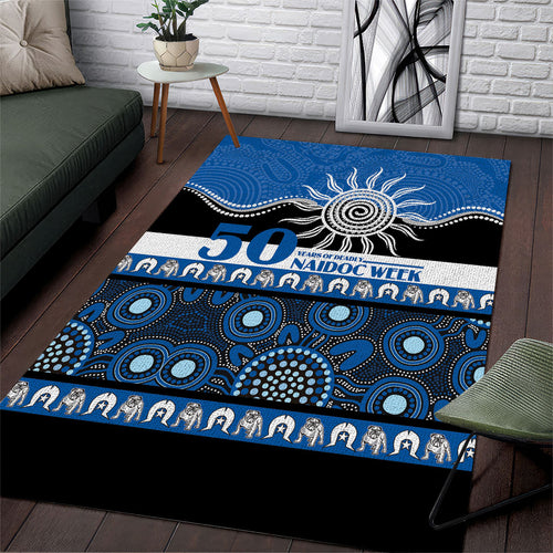 Bulldogs NAIDOC Week Area Rug Aboriginal Torres Strait Islanders Vibe