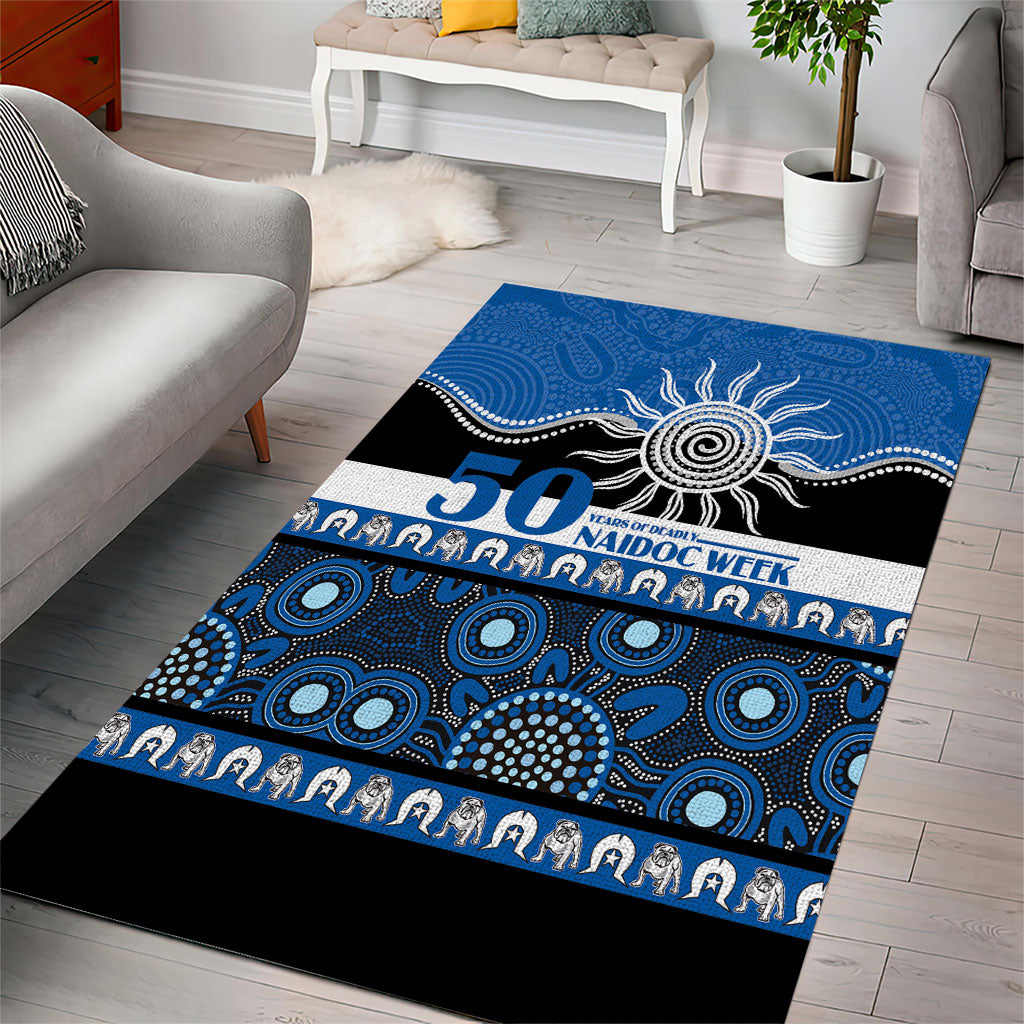 Bulldogs NAIDOC Week Area Rug Aboriginal Torres Strait Islanders Vibe