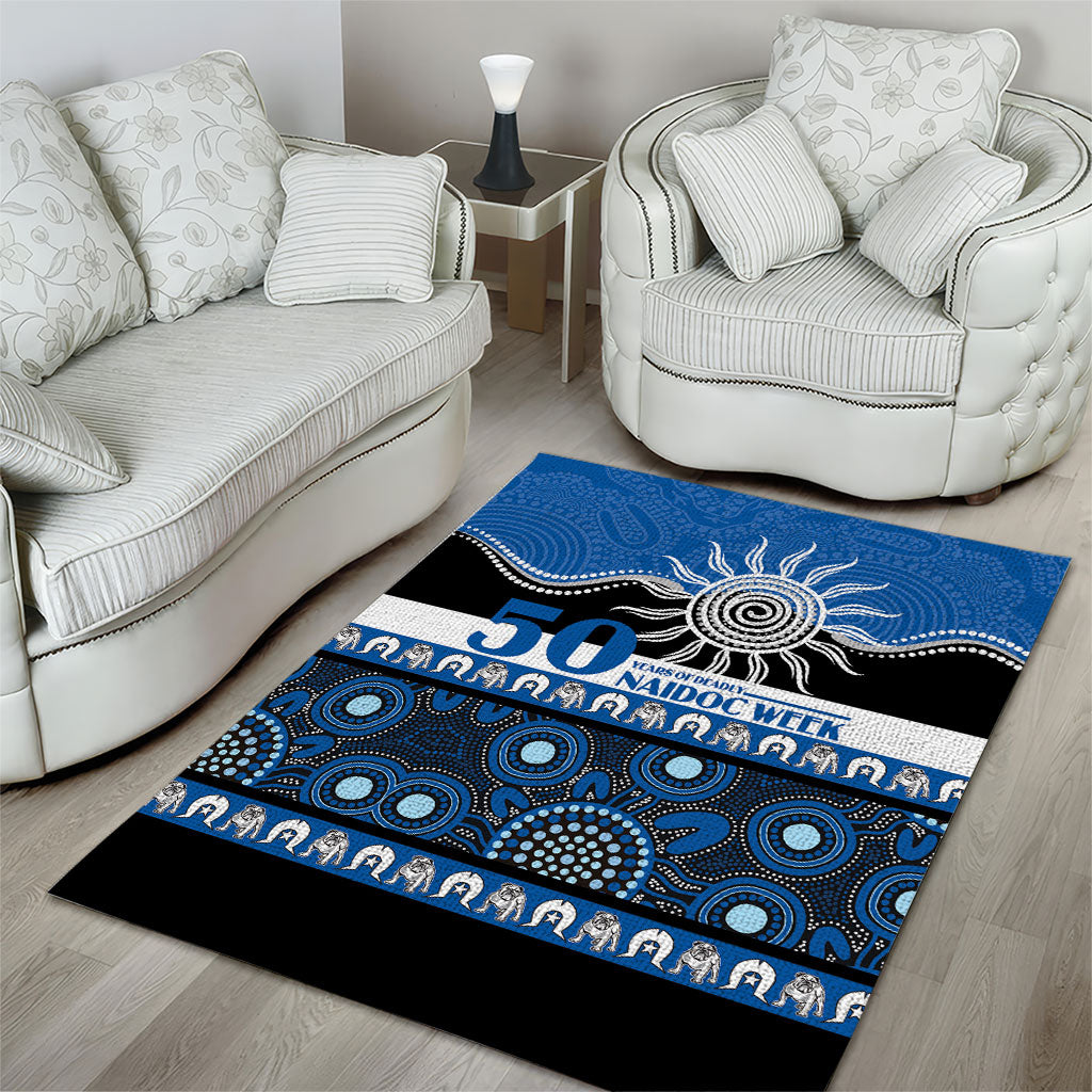 Bulldogs NAIDOC Week Area Rug Aboriginal Torres Strait Islanders Vibe