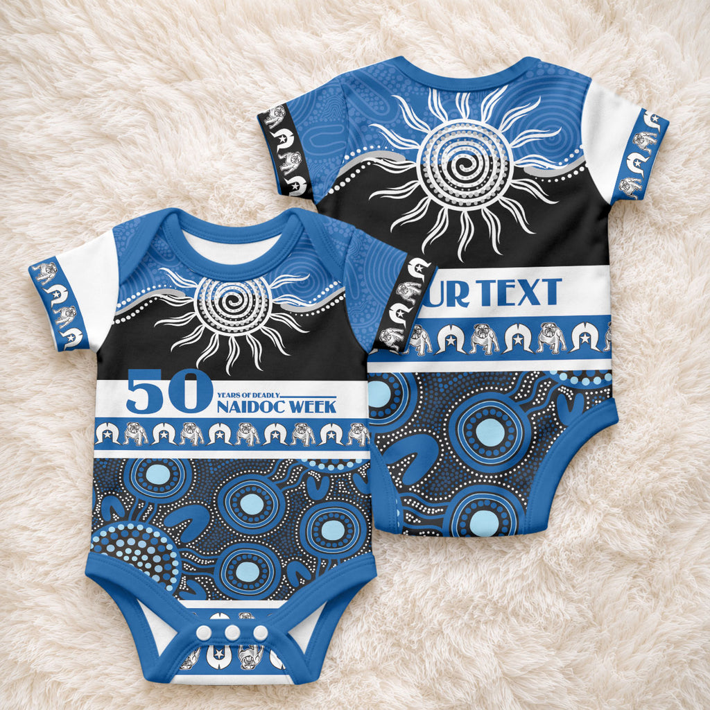 Bulldogs NAIDOC Week Personalised Baby Onesie Aboriginal Torres Strait Islanders Vibe