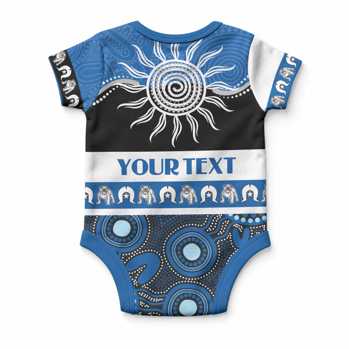 Bulldogs NAIDOC Week Personalised Baby Onesie Aboriginal Torres Strait Islanders Vibe