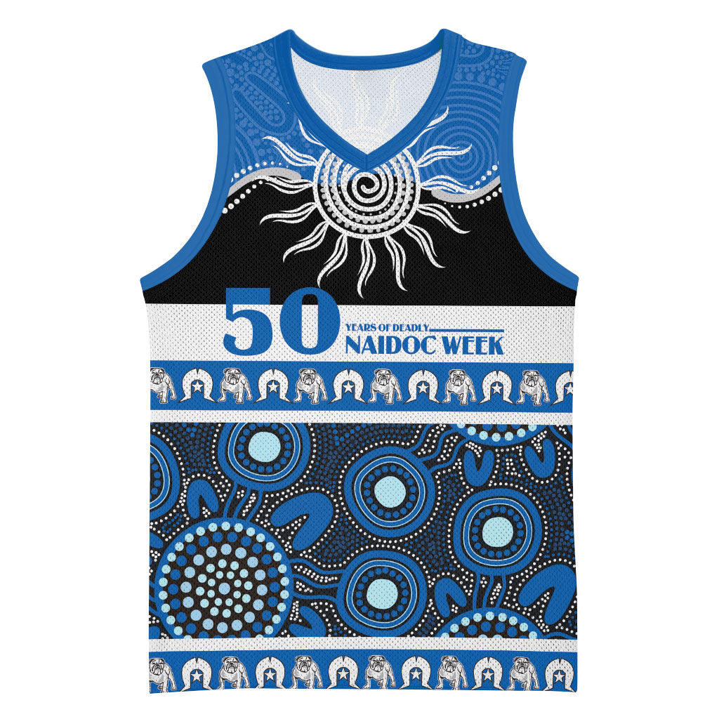 Bulldogs NAIDOC Week Personalised Basketball Jersey Aboriginal Torres Strait Islanders Vibe