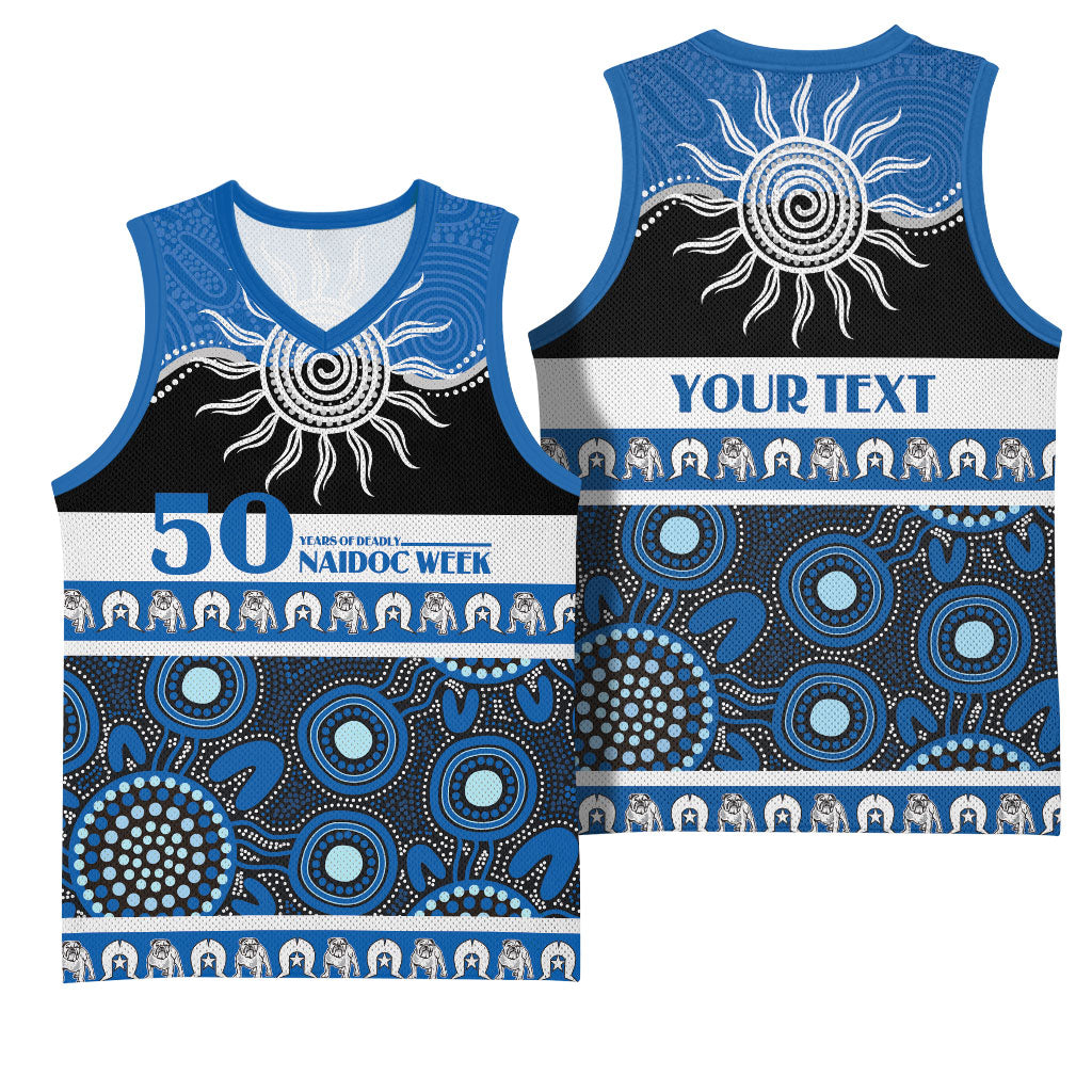 Bulldogs NAIDOC Week Personalised Basketball Jersey Aboriginal Torres Strait Islanders Vibe