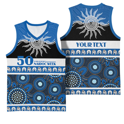Bulldogs NAIDOC Week Personalised Basketball Jersey Aboriginal Torres Strait Islanders Vibe