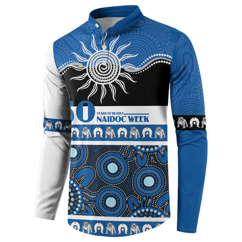 Bulldogs NAIDOC Week Personalised Button Sweatshirt Aboriginal Torres Strait Islanders Vibe